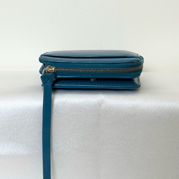 Fendi FF Cube Bi-Fold Zip Wallet – Blue Leather - Picture 5 of 16